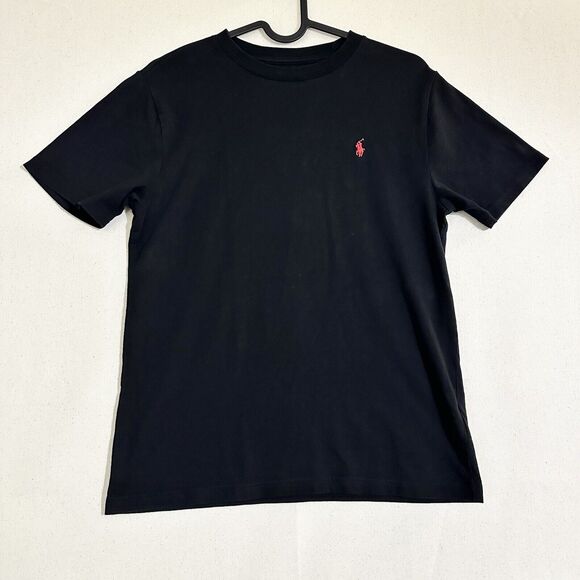 Polo Ralph Lauren Youth Medium (10-12) Polo Short Sleeve T-Shirt Black Tee - Picture 1 of 8